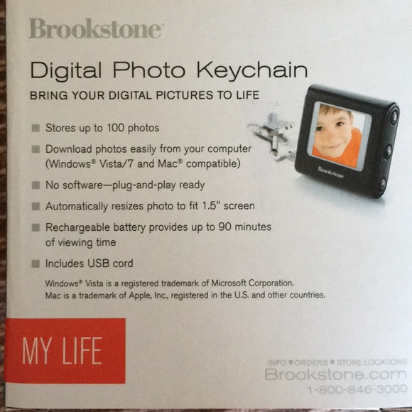 Brookstone Digital Photo Keychain AND Protector - Picture 9 of 9
